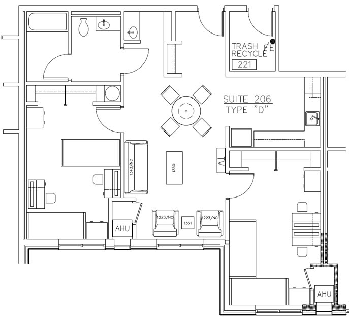 Residence Hall Layout D