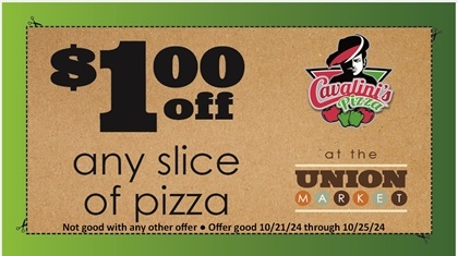 $1.00 off any Slice of Pizza Coupon