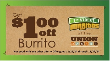 $1 Off Burrito Coupon