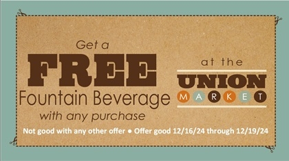 Free Fountain Beverage with Purchase