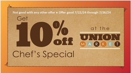 Get 10% off Chefs Special